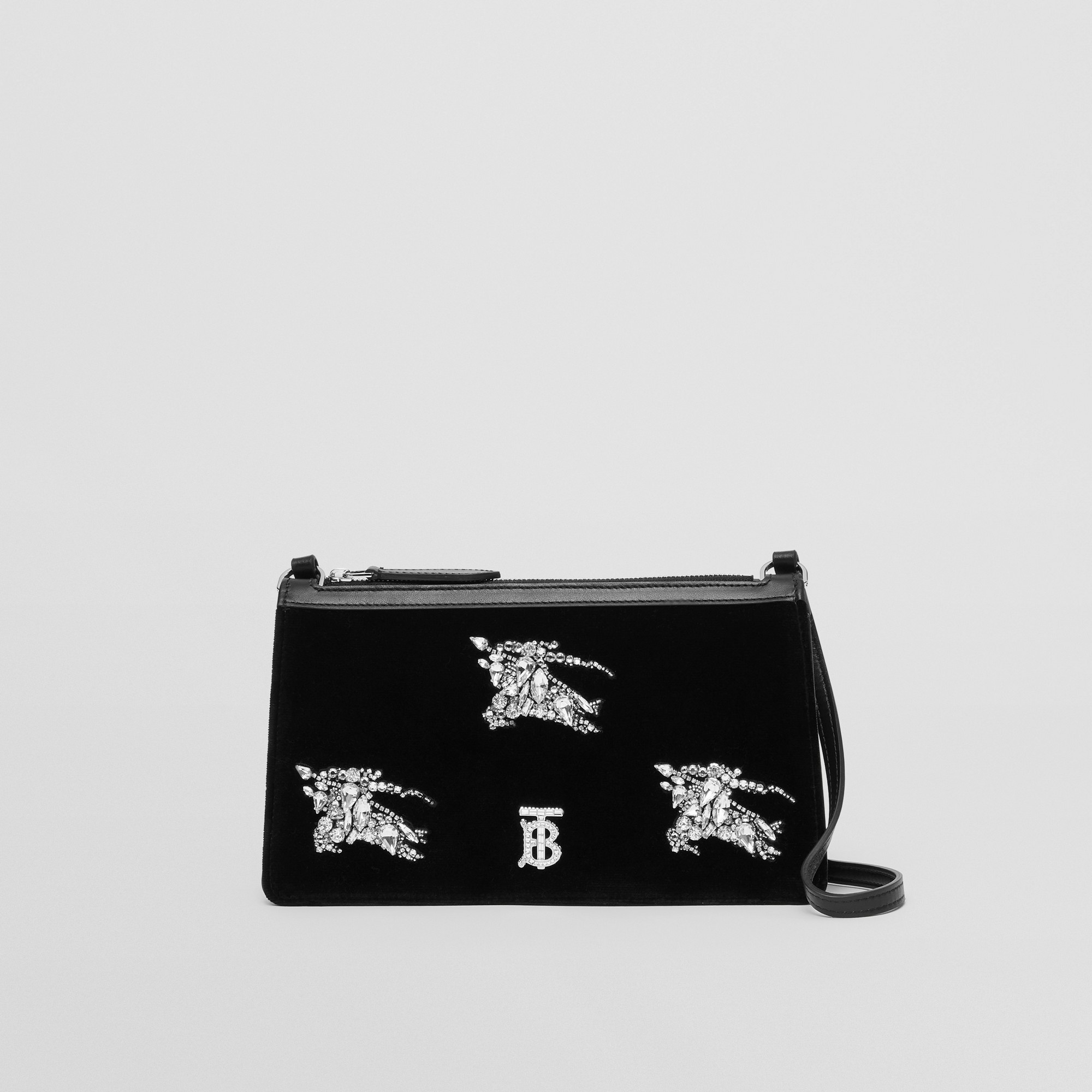 Crystal EKD Velvet Mini TB Shoulder Pouch - 1