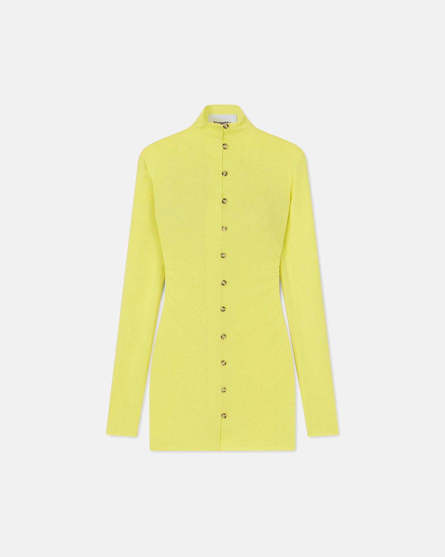 SYENNA - Mesh-jersey dress - Lime - 1