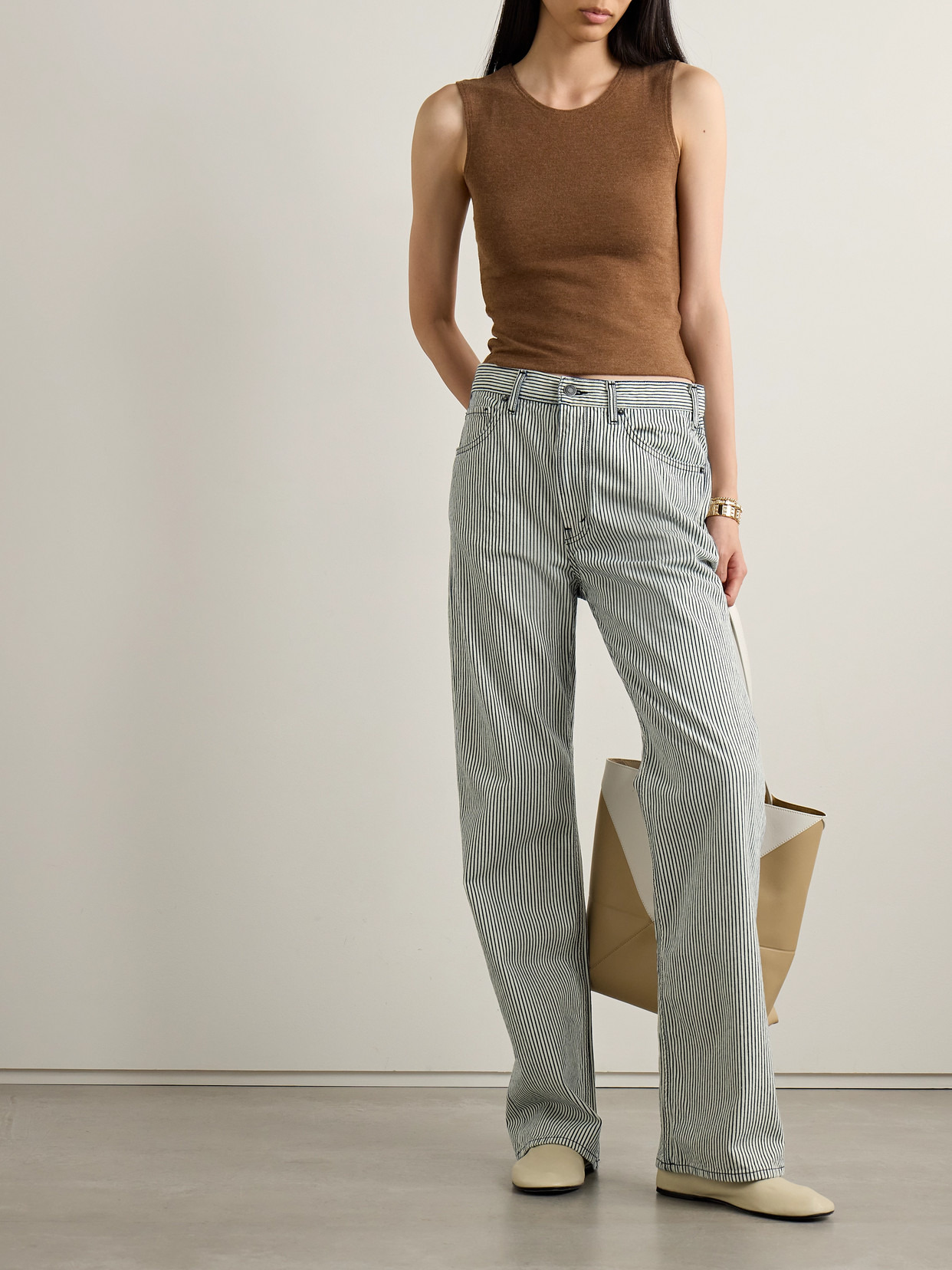 Mitchell Striped Low-rise Jeans - 2