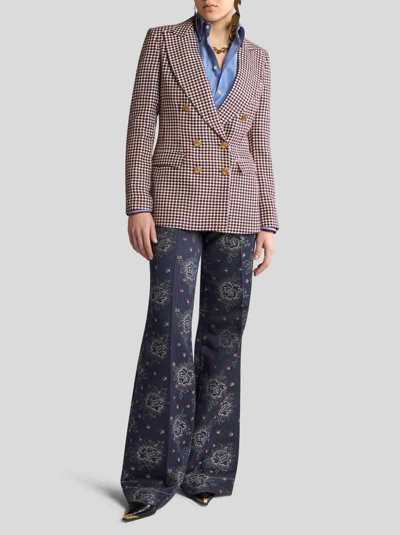 DOUBLE-BREASTED HOUNDSTOOTH JACKET 4