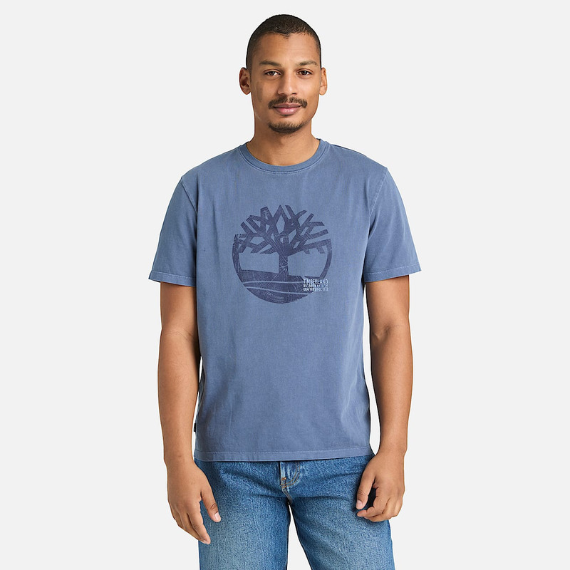 Men's Garment Dyed Logo Graphic T-Shirt 3