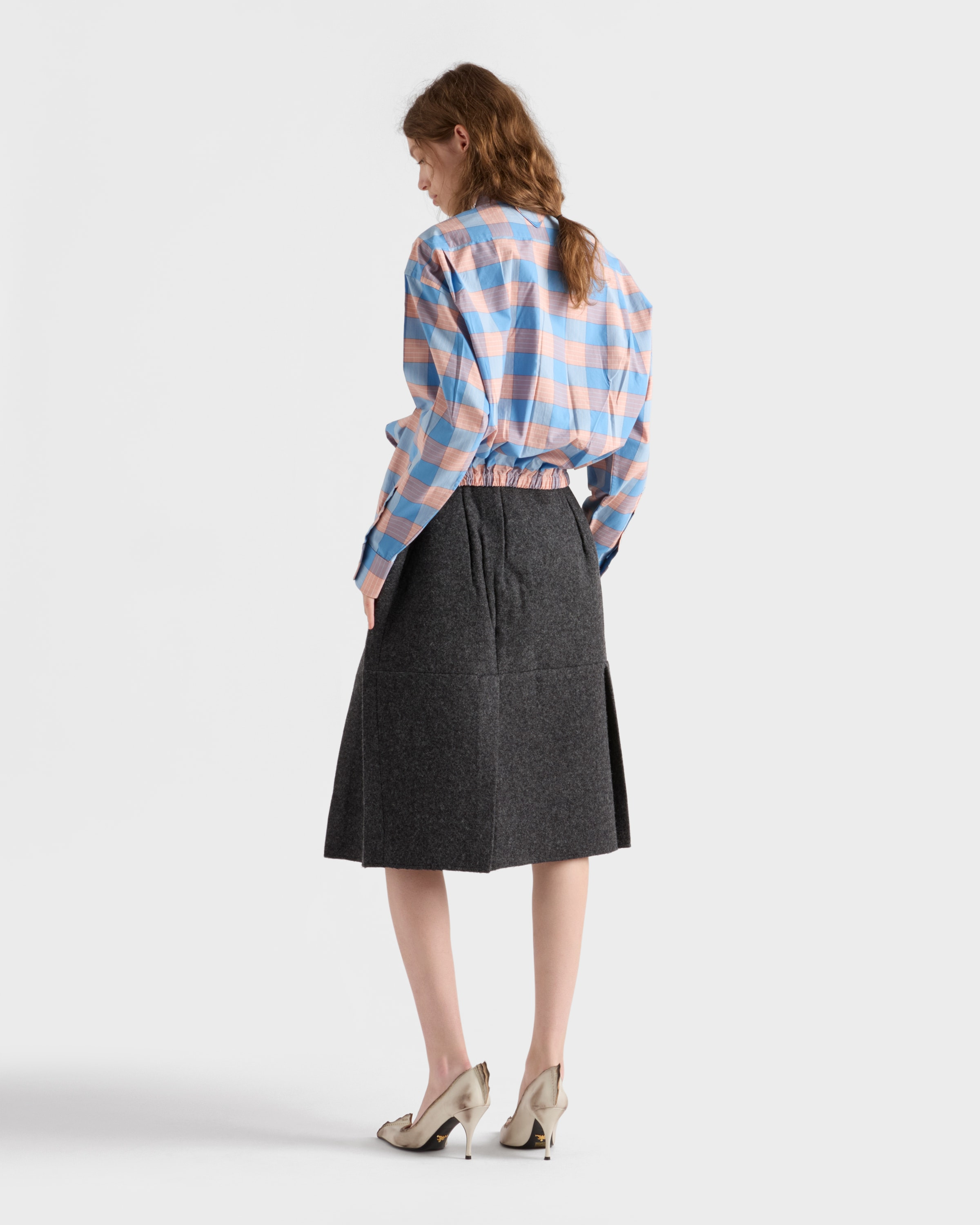 Checked poplin shirt - 5