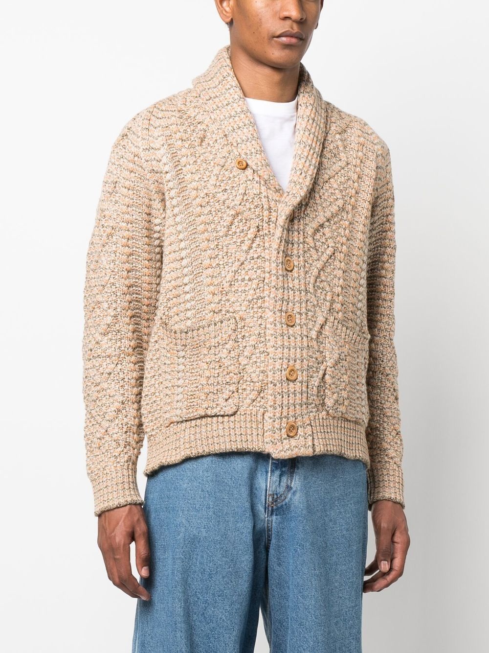 cable-knit cardigan - 3