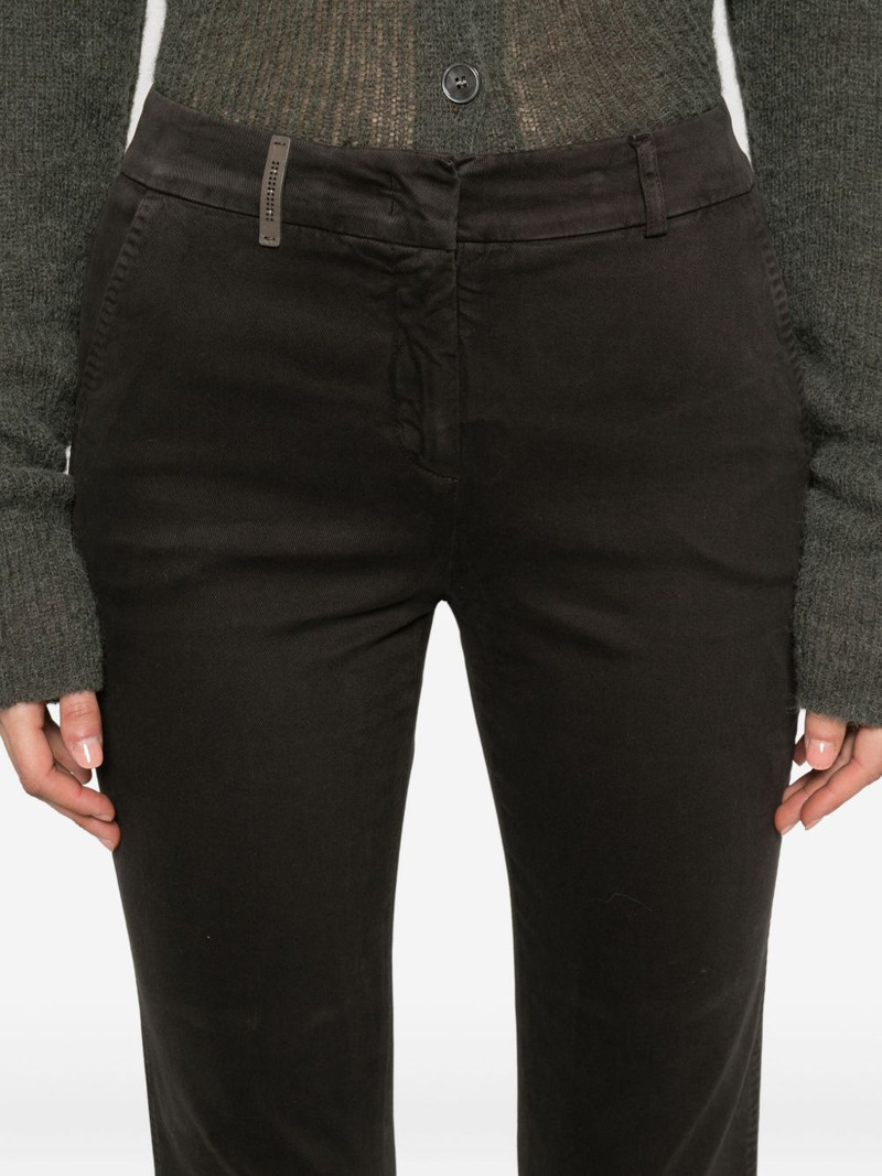 logo-detail cotton trousers 5