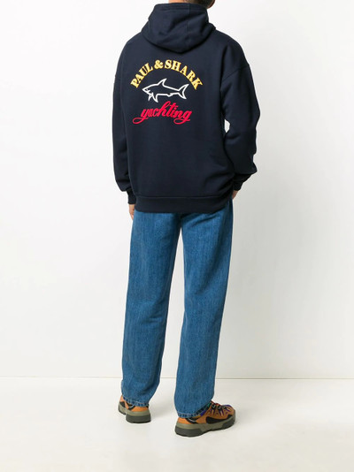 Paul & Shark long sleeve embroidered logo hoodie outlook