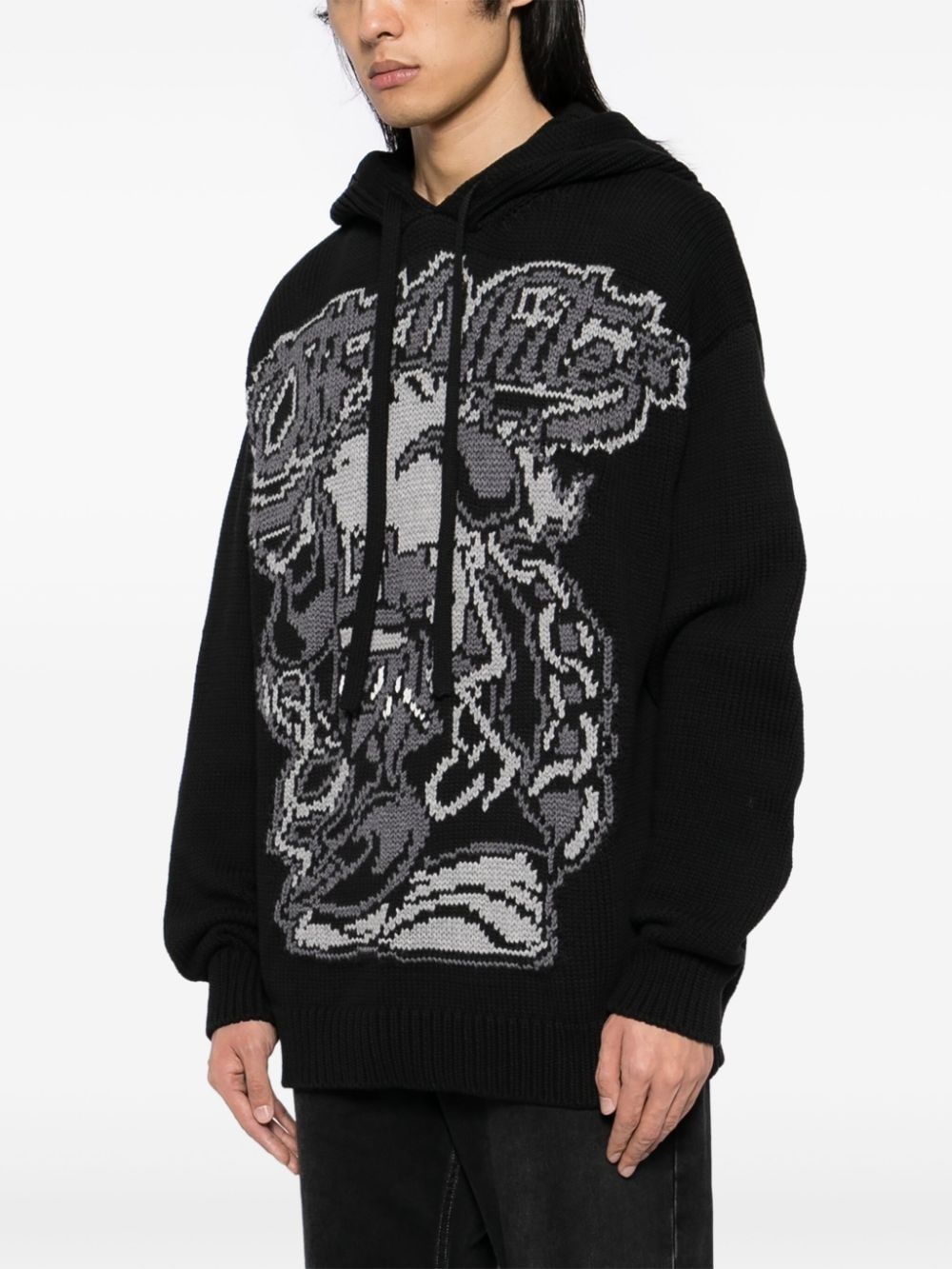 pattern-jacquard jumper - 3