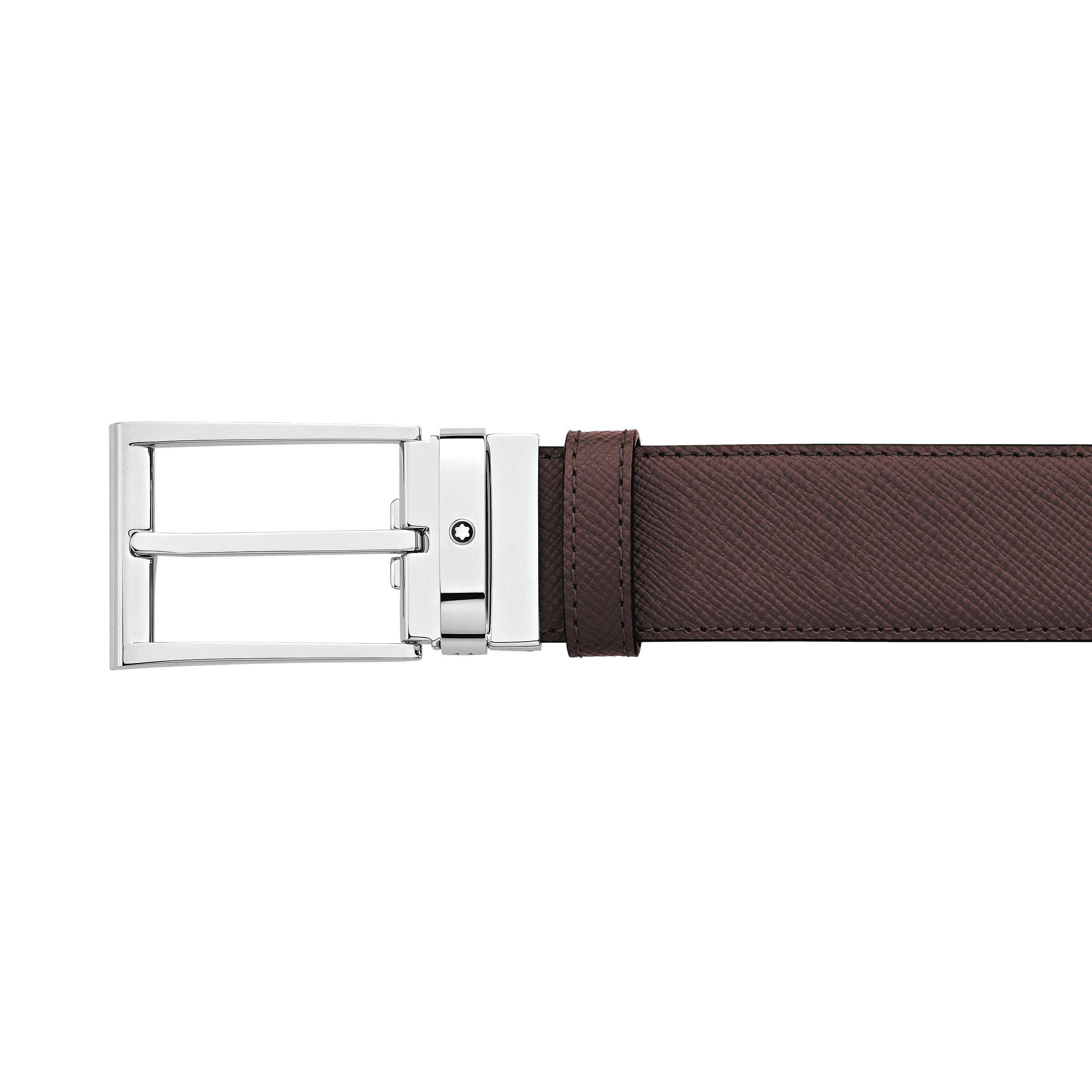 Black/brown 35 mm reversible leather belt - 5