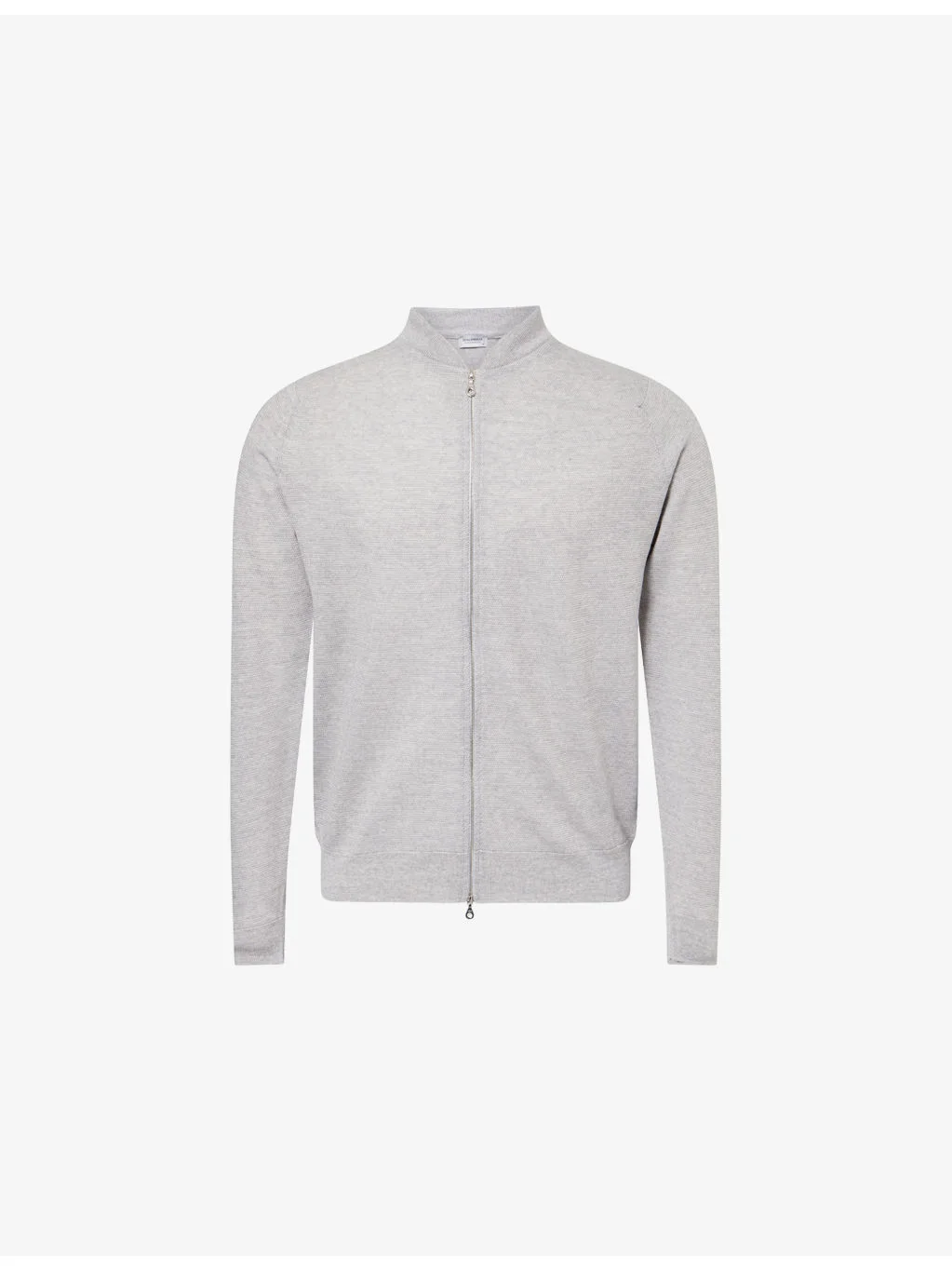 Textured Crewneck Wool Cardigan - 1