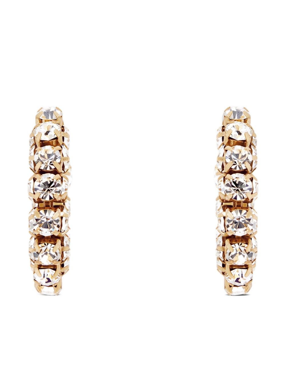 small Crystal hoop earrings - 3