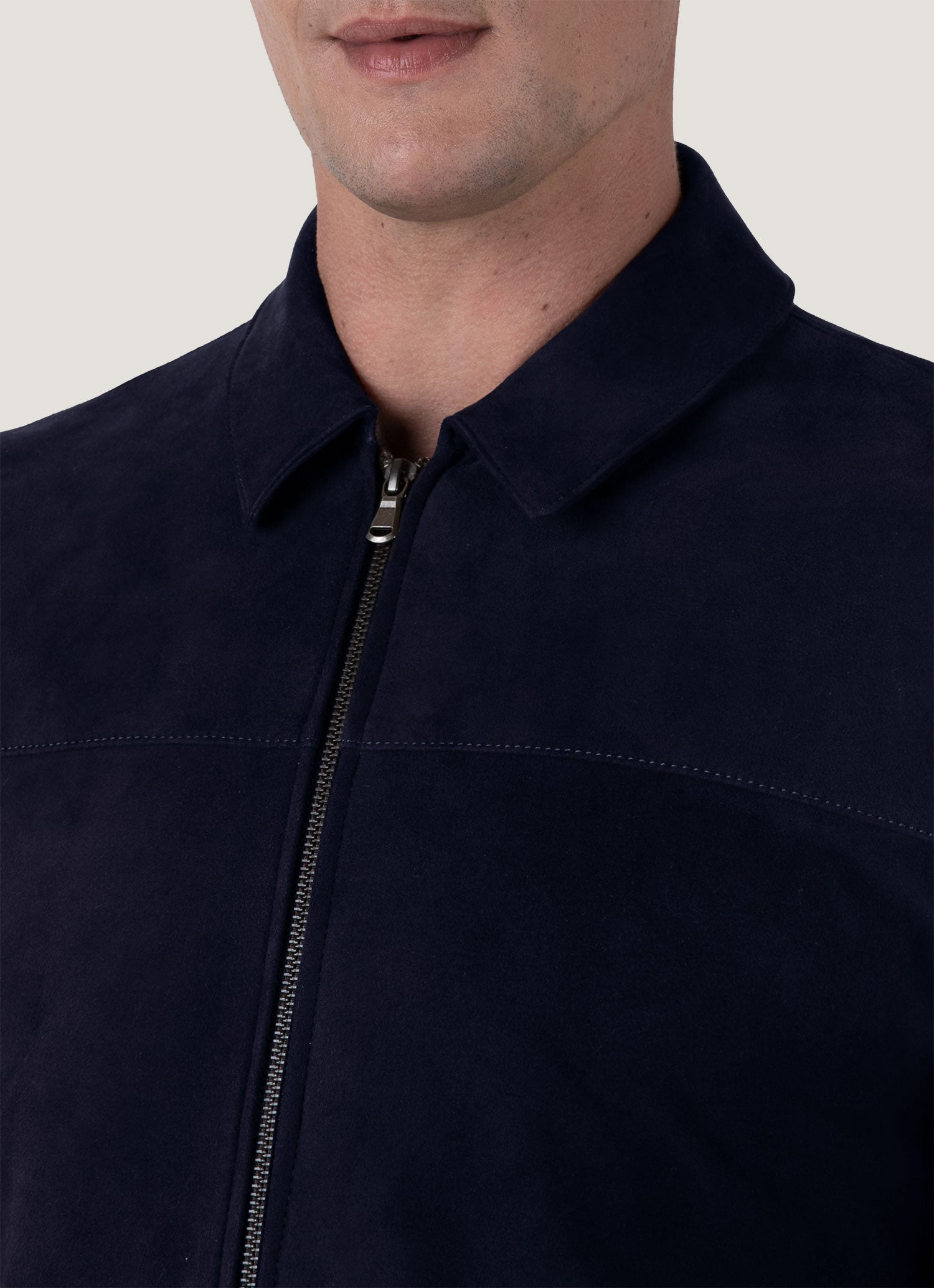Suede Harrington Jacket - 5