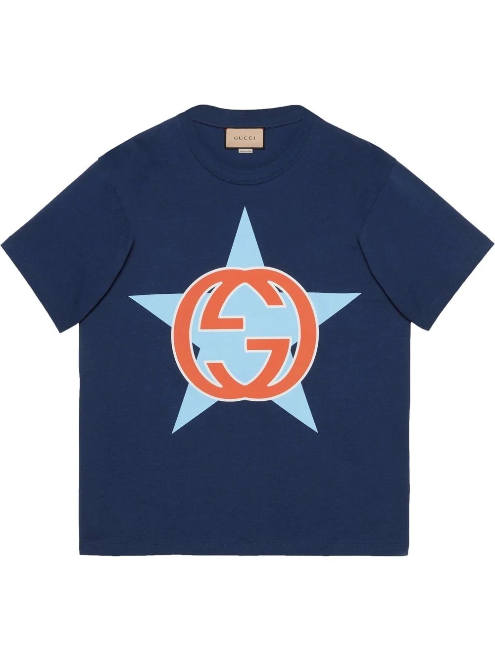 Interlocking G star-print T-shirt - 1