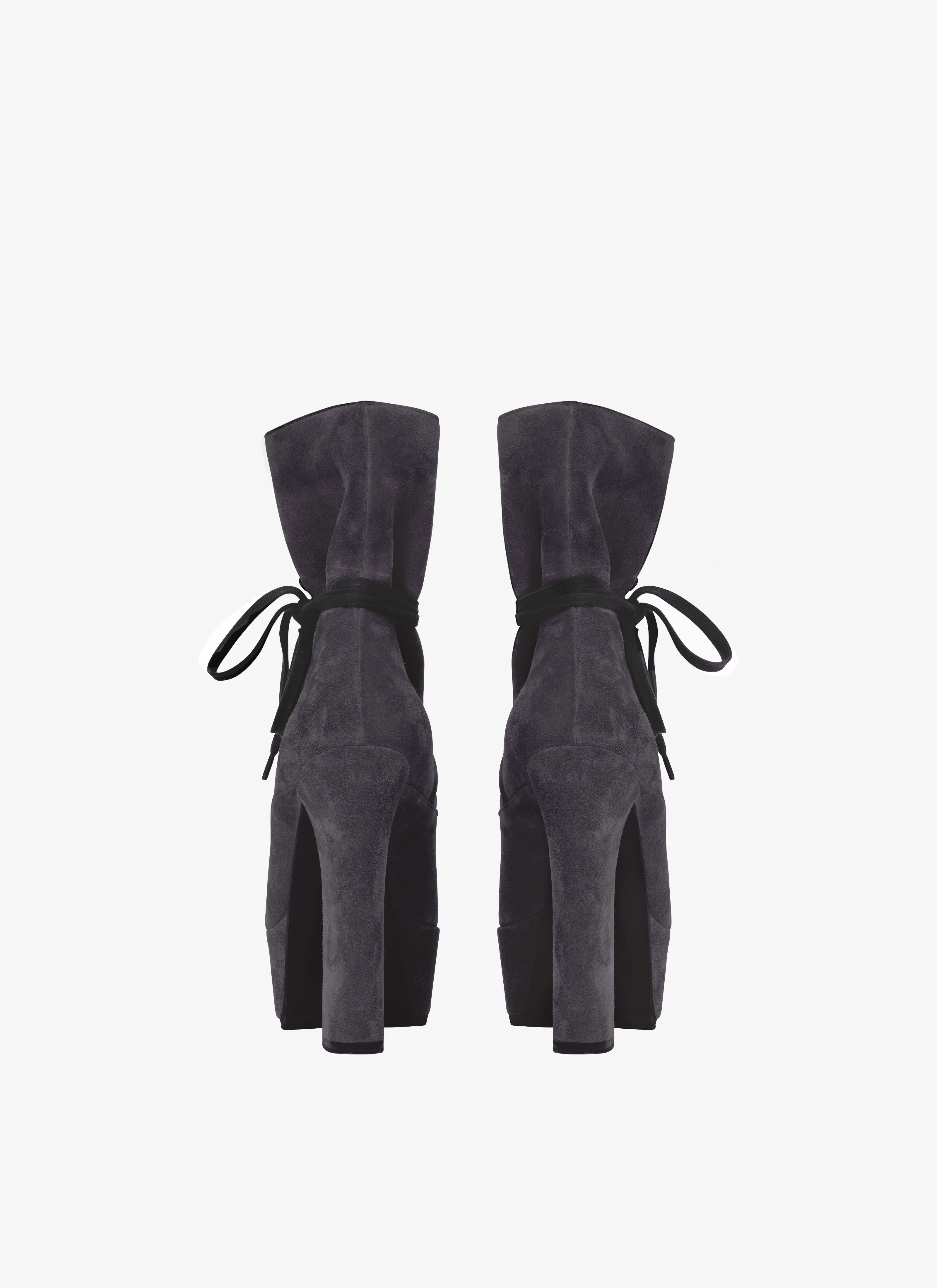 TREKKING ANKLE BOOTS IN SUEDE CALFSKIN - 2