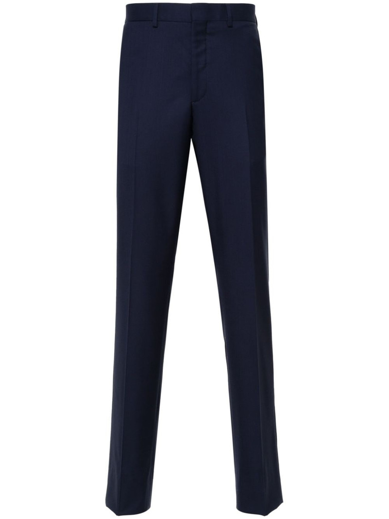 tapered wool chino trousers 1