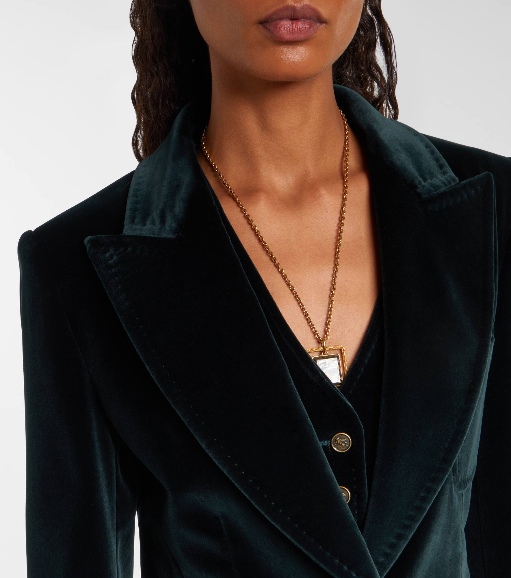 Cotton velvet blazer - 4