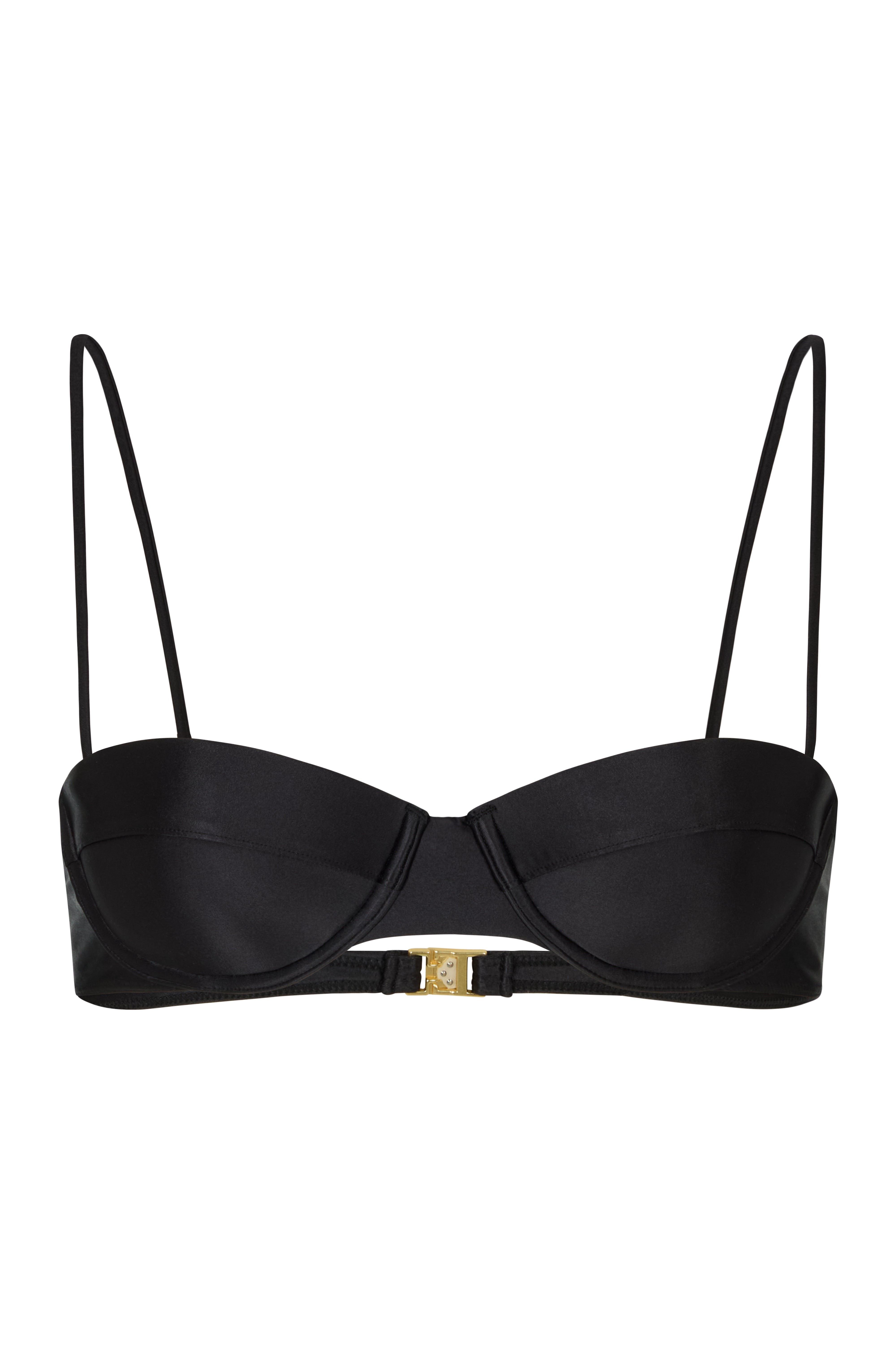 JACI NERO GLOSS - Balconette Bikini Top - 2