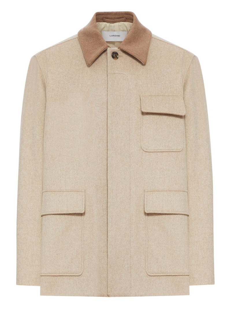 wool contrast-collar jacket 1