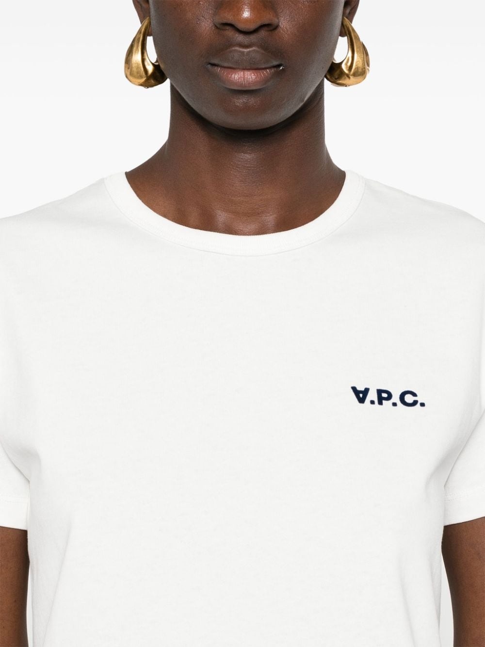 logo-appliquÃ© cropped T-shirt - 5