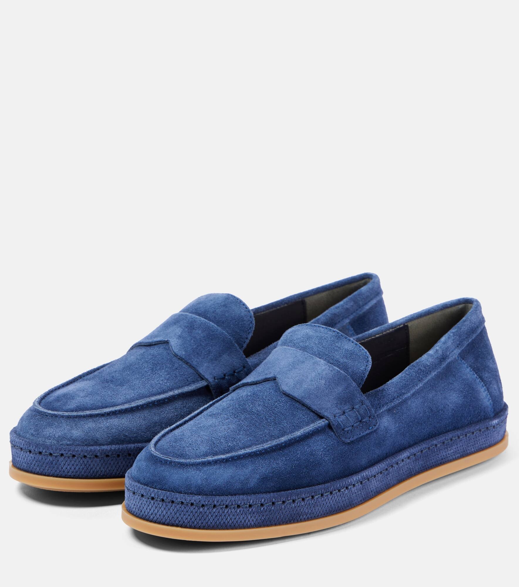 H683 suede loafers - 4