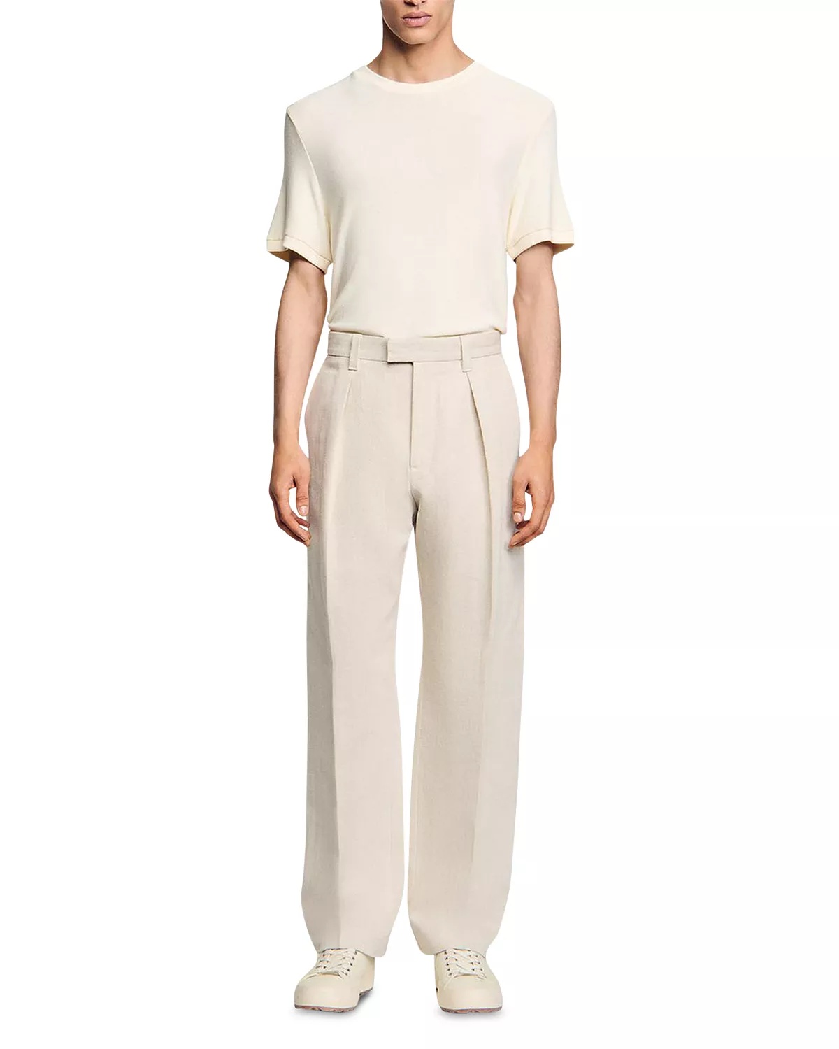 Wide Leg Trousers With Creases - 3