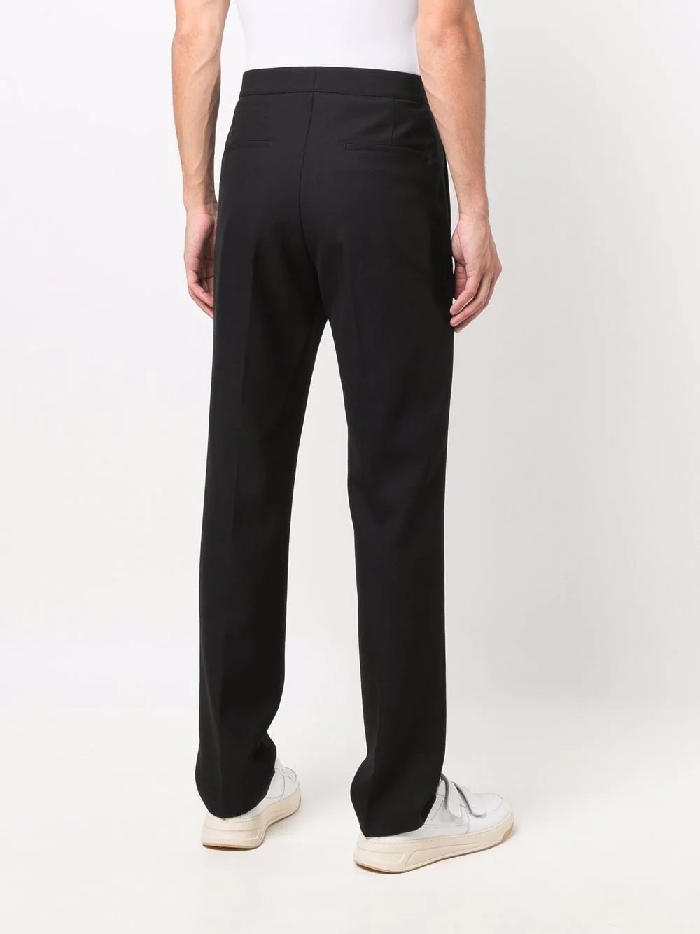 straight-leg tailored trousers - 4