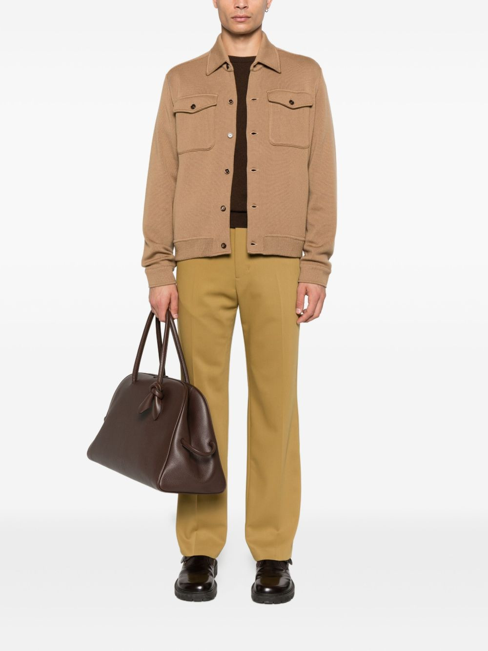 buttoned flap-pocket jacket - 2