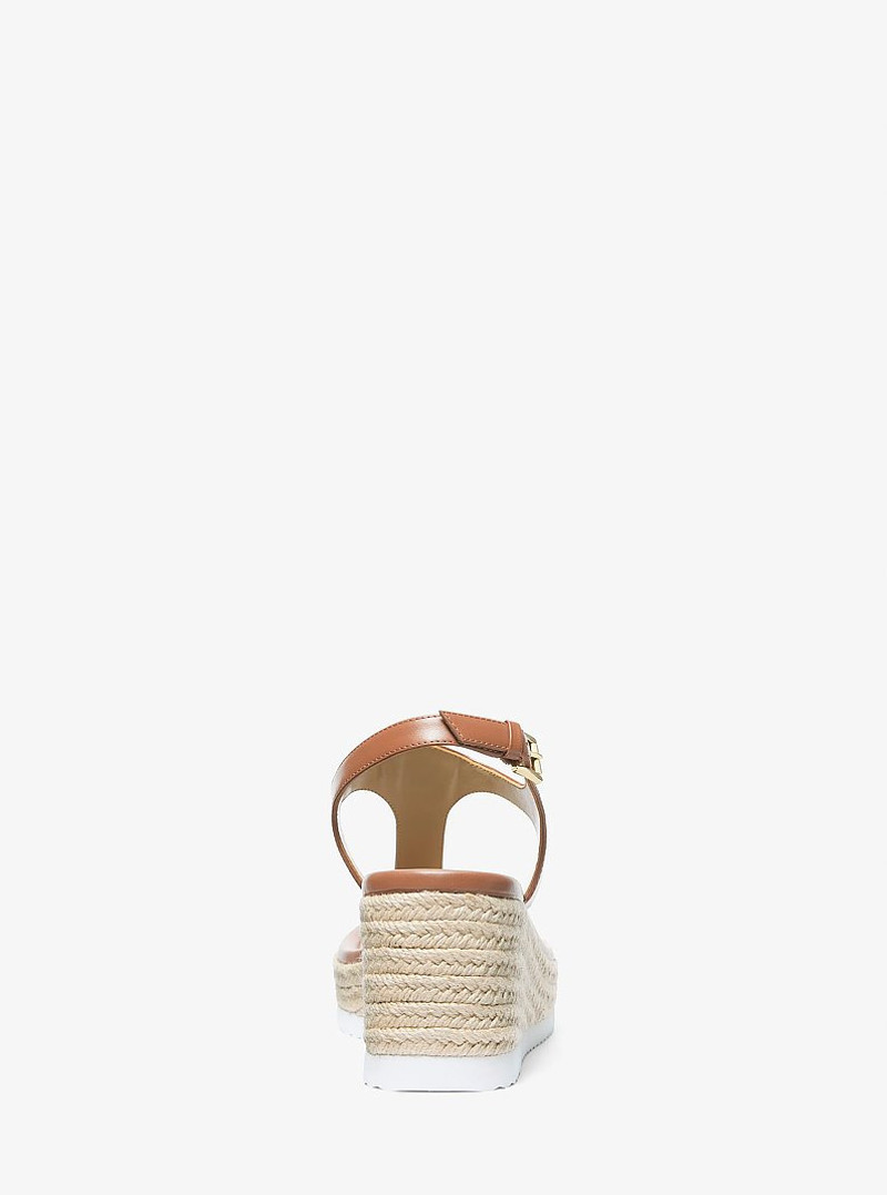 Val Leather Thong Wedge Sandal 3