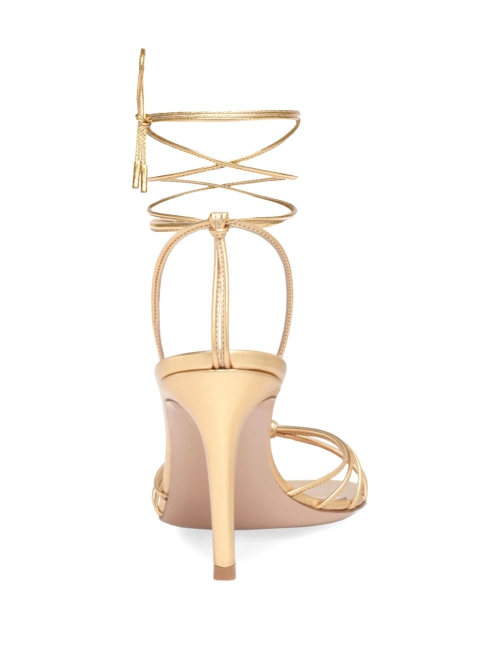 knot-detail lace-up sandals - 3