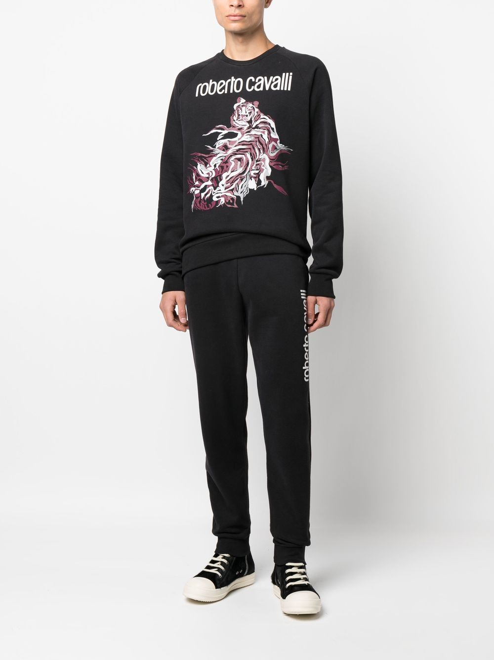graphic-print crew neck sweatshirt - 2