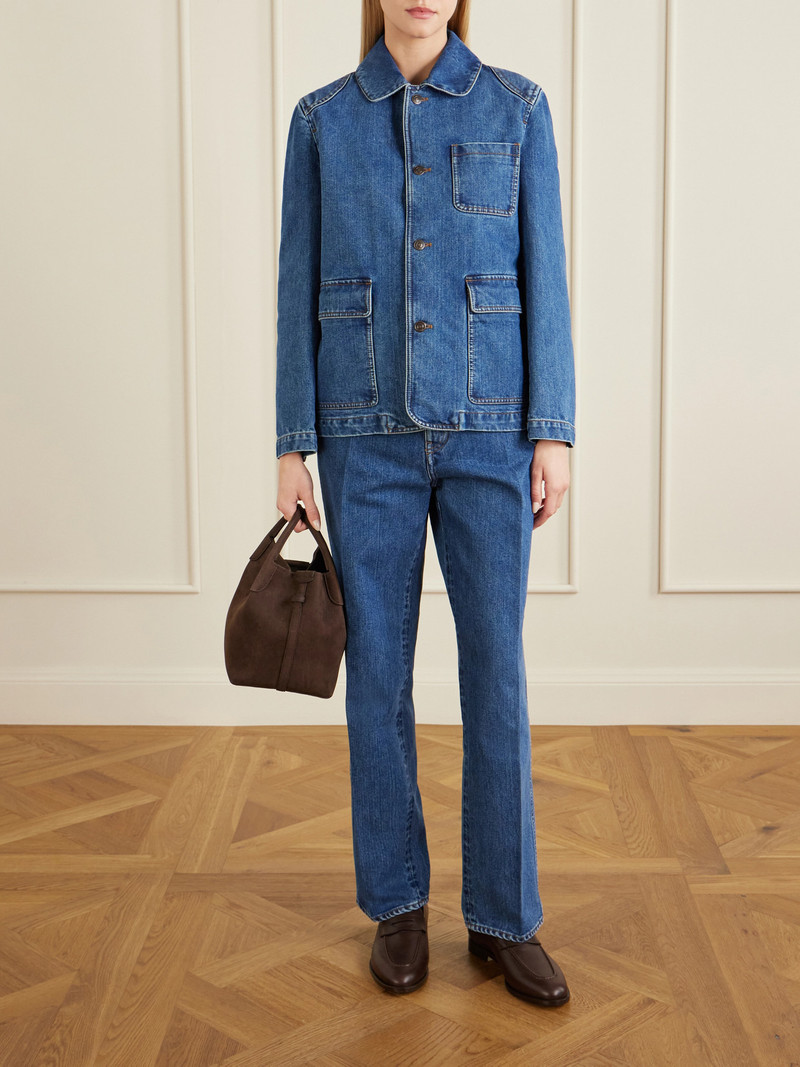 Loro Piana Cotton And Silk-blend Denim Jacket outlook