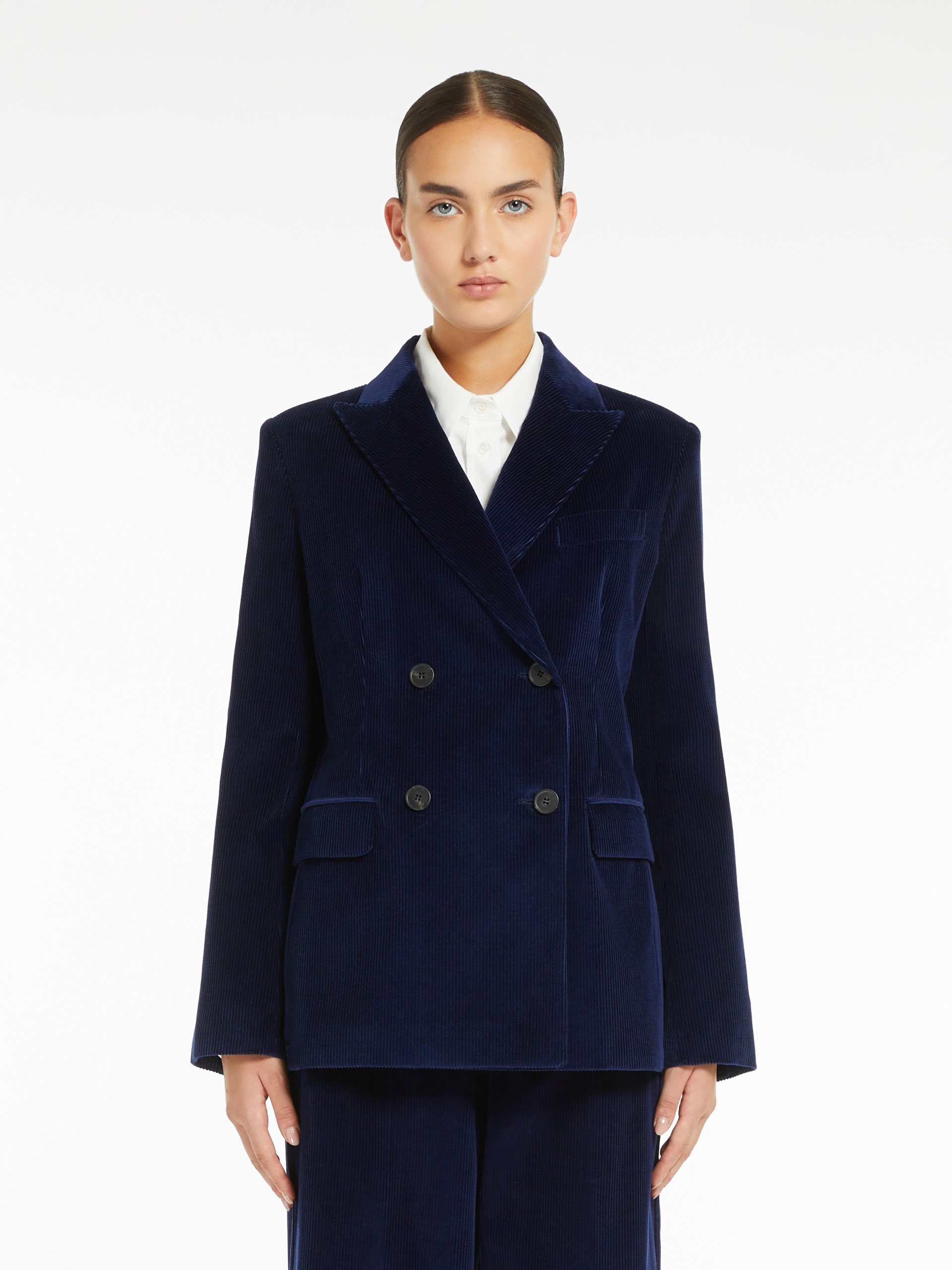 KATANGA Double-breasted velvet blazer - 3