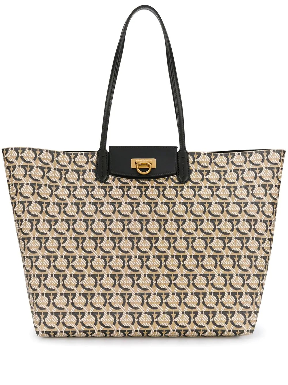 Gancini printed tote - 1