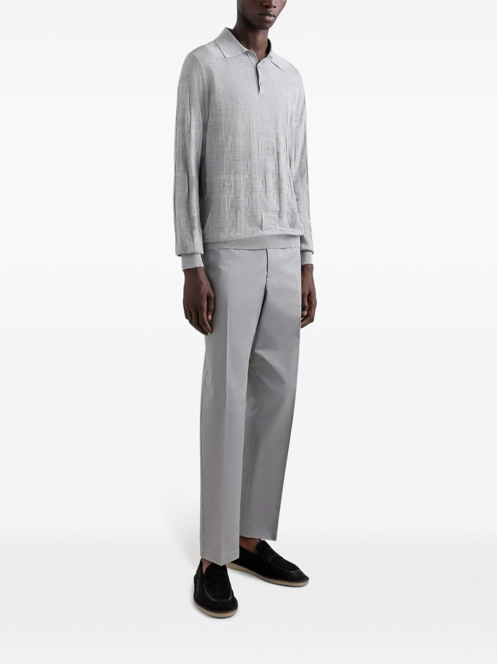 fine-knit polo shirt - 2
