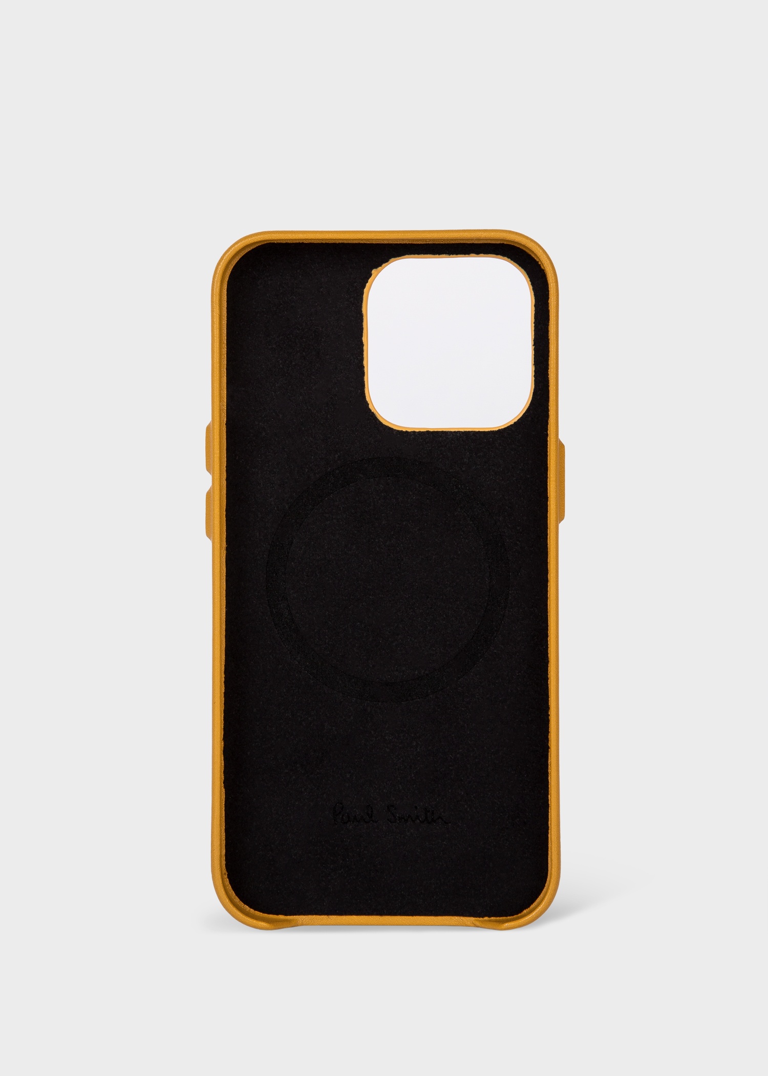Paul Smith + Native Union Yellow Leather Magsafe iPhone 14 Pro Case - 2