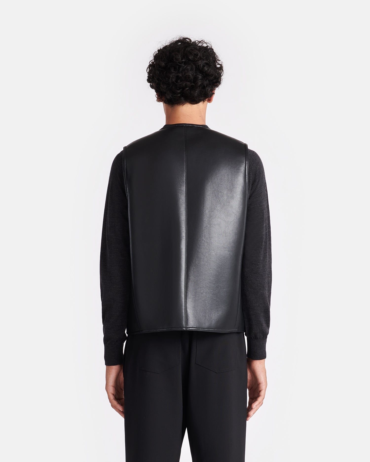 Reversible Bonded Shearling Vest - 3