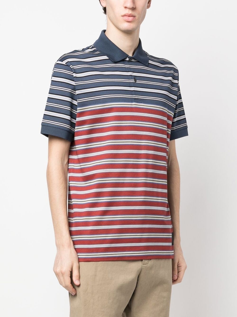 short-sleeve cotton polo shirt - 3