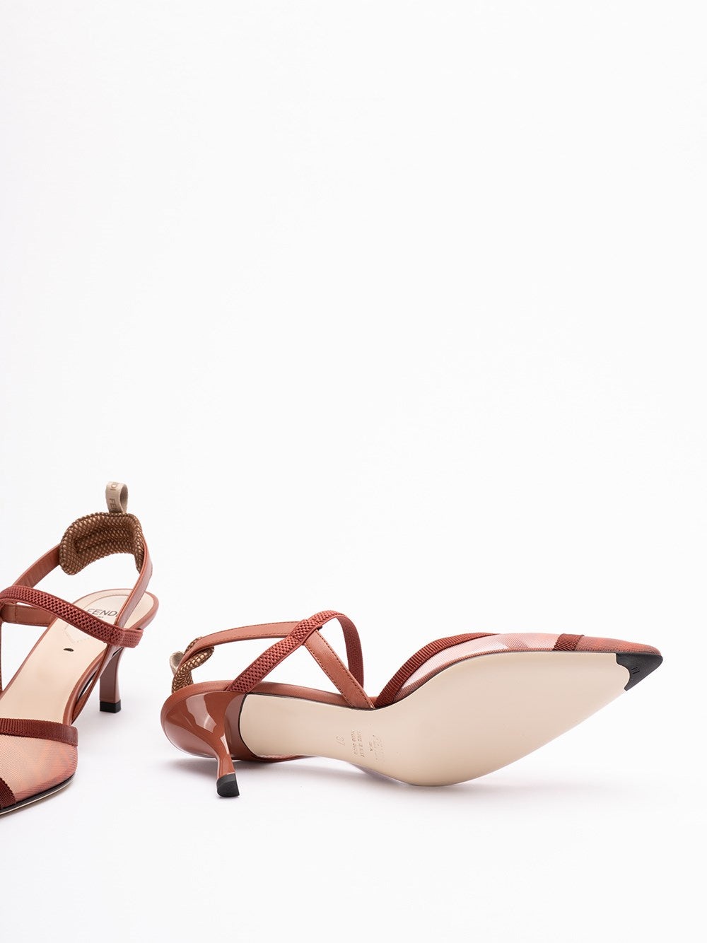 Fendi Women `Colibrì` Medium-Heeled Slingbacks - 4