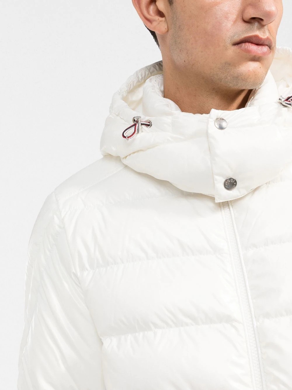 hooded feather down jacket - 5