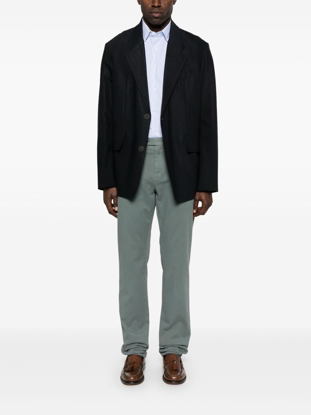 grid-pattern shirt - 2