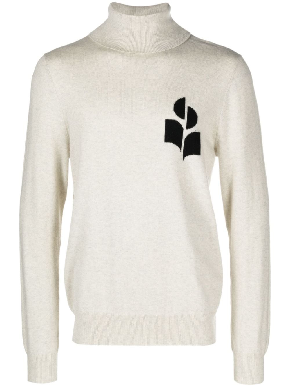 Enzo logo-intarsia jumper - 1