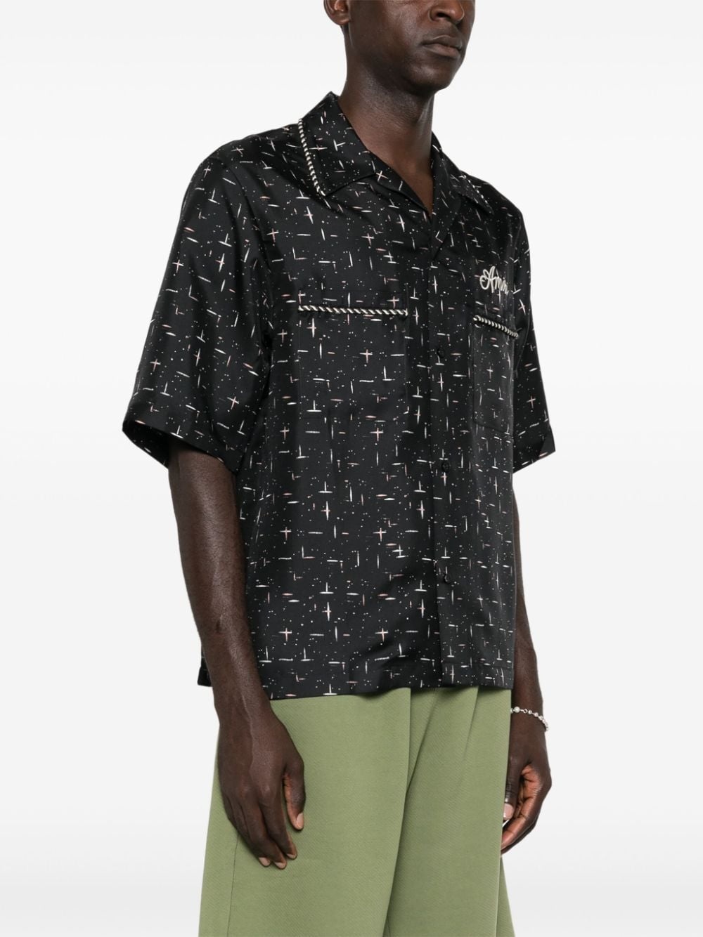 dash-print shirt - 3