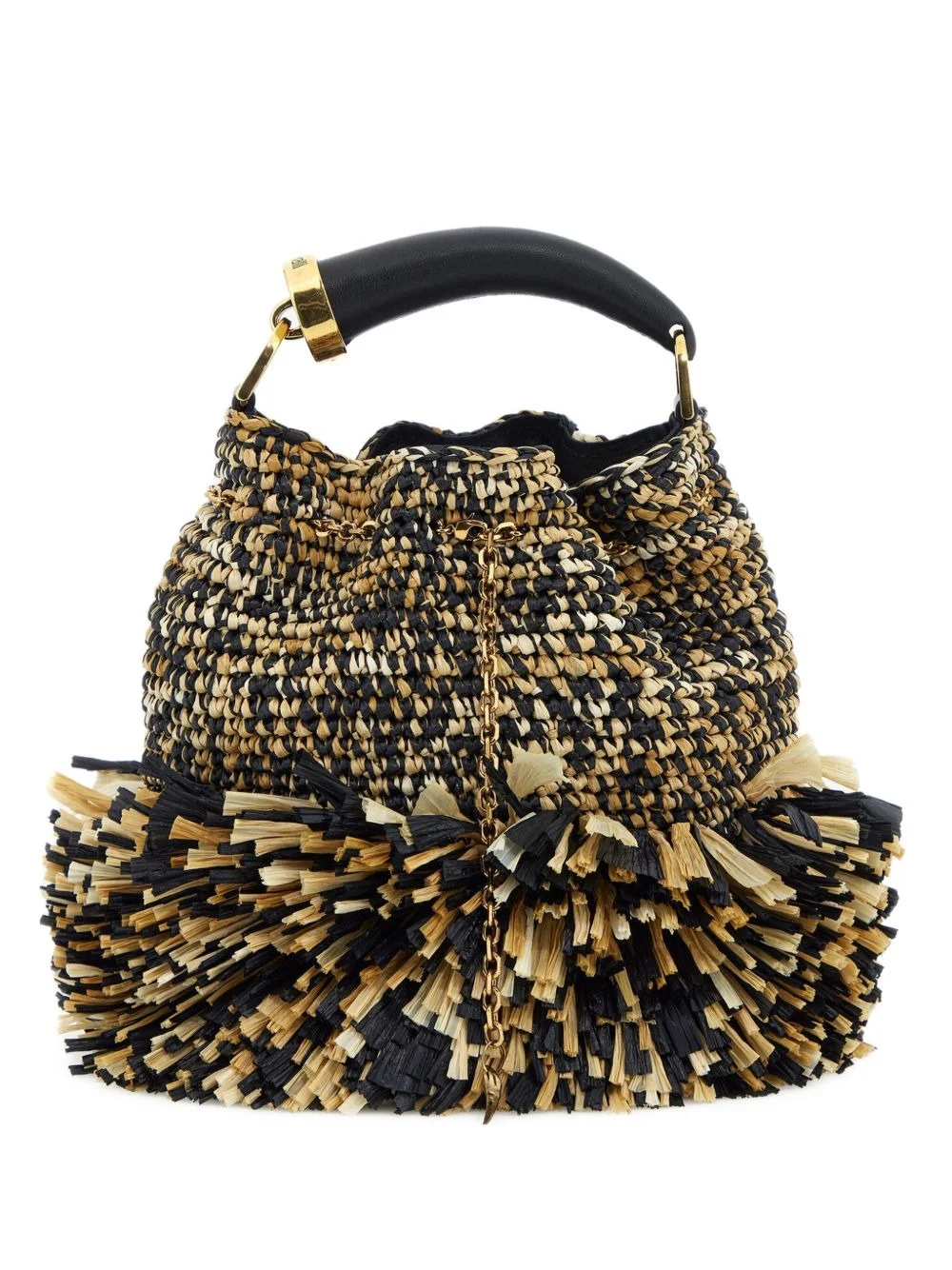 fringed shoulder bag - 1