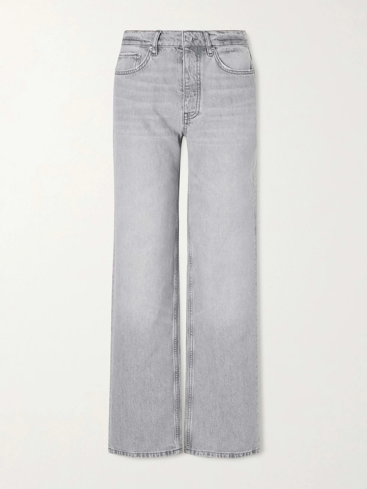 Hugh Mid-rise Wide-leg Jeans - 1