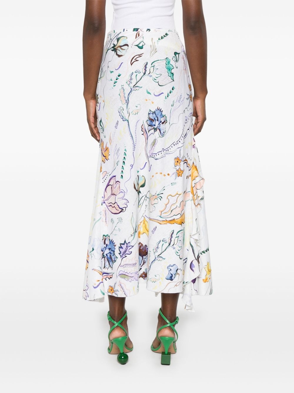 printed maxi skirt - 4