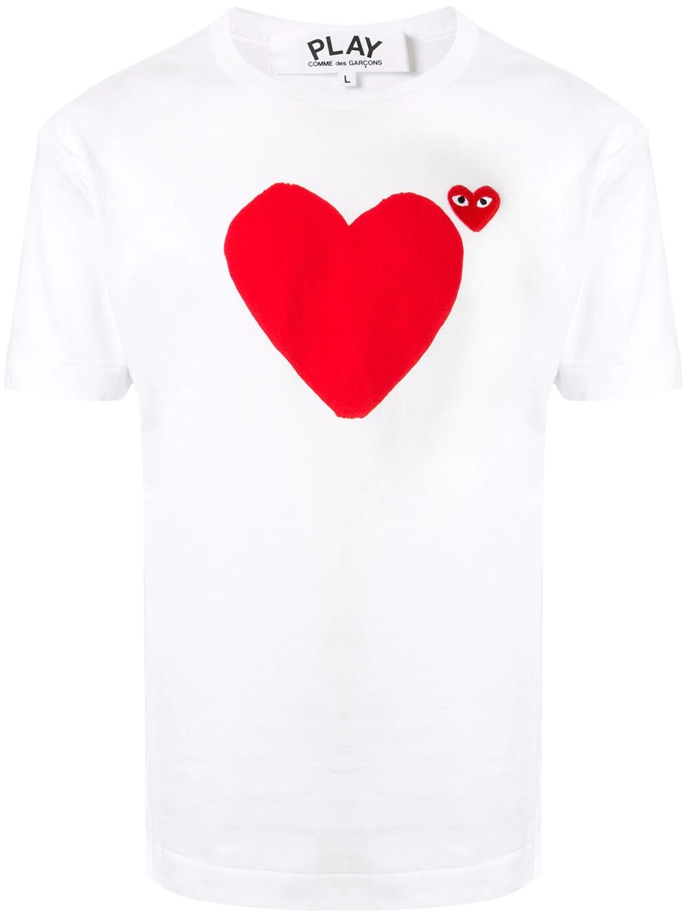 heart print logo T-shirt - 1