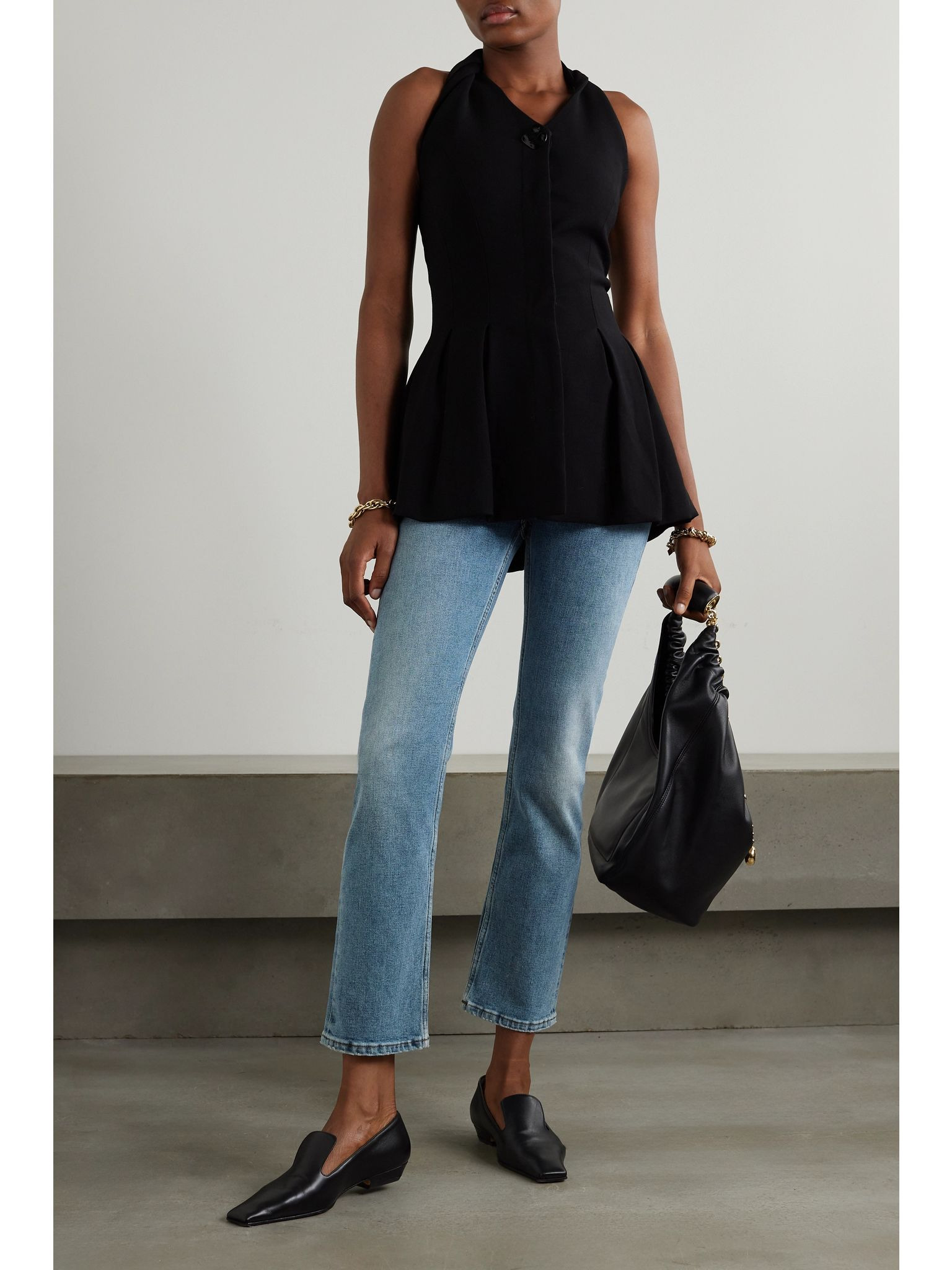 Marlo high-rise straight-leg jeans Blue - 5