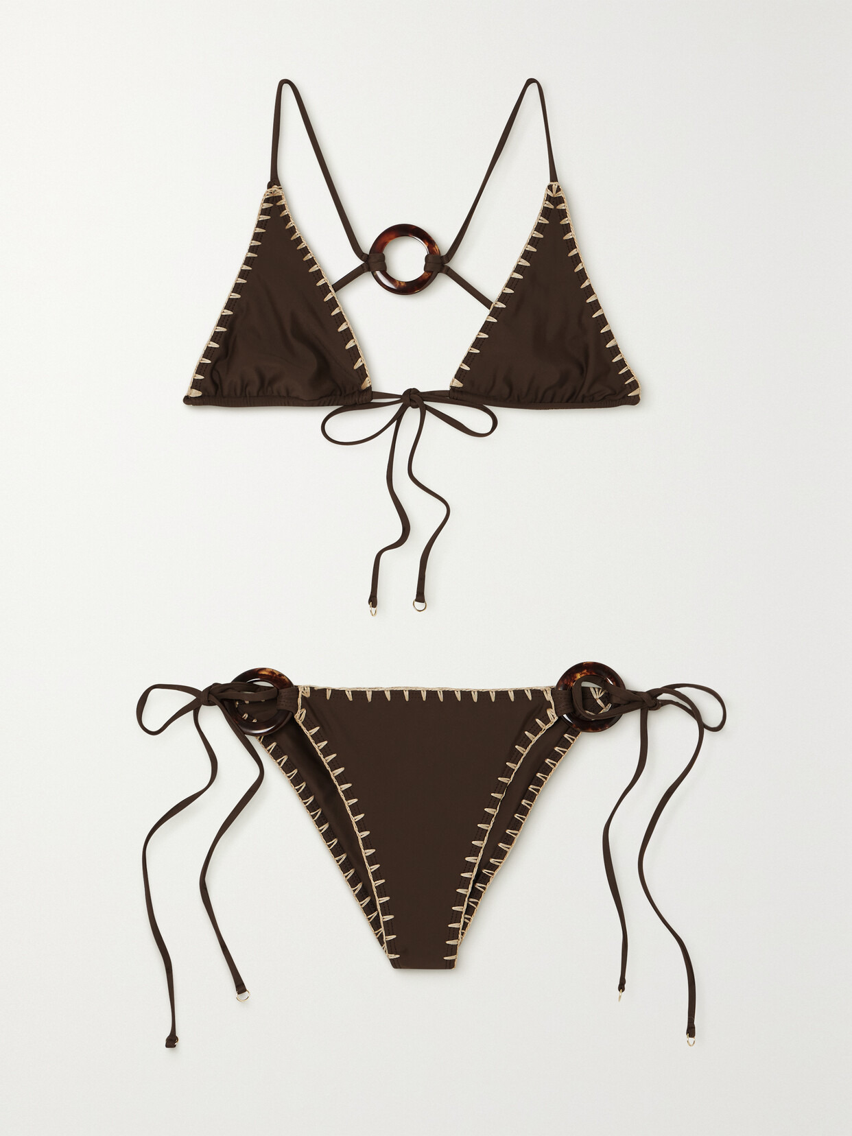 + Net Sustain Alani And Delia Stretch-econyl Triangle Bikini - 1
