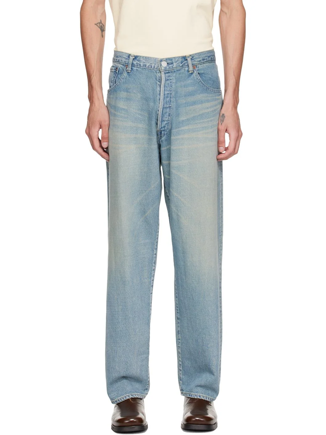 Blue Oversize Fit Jeans - 1
