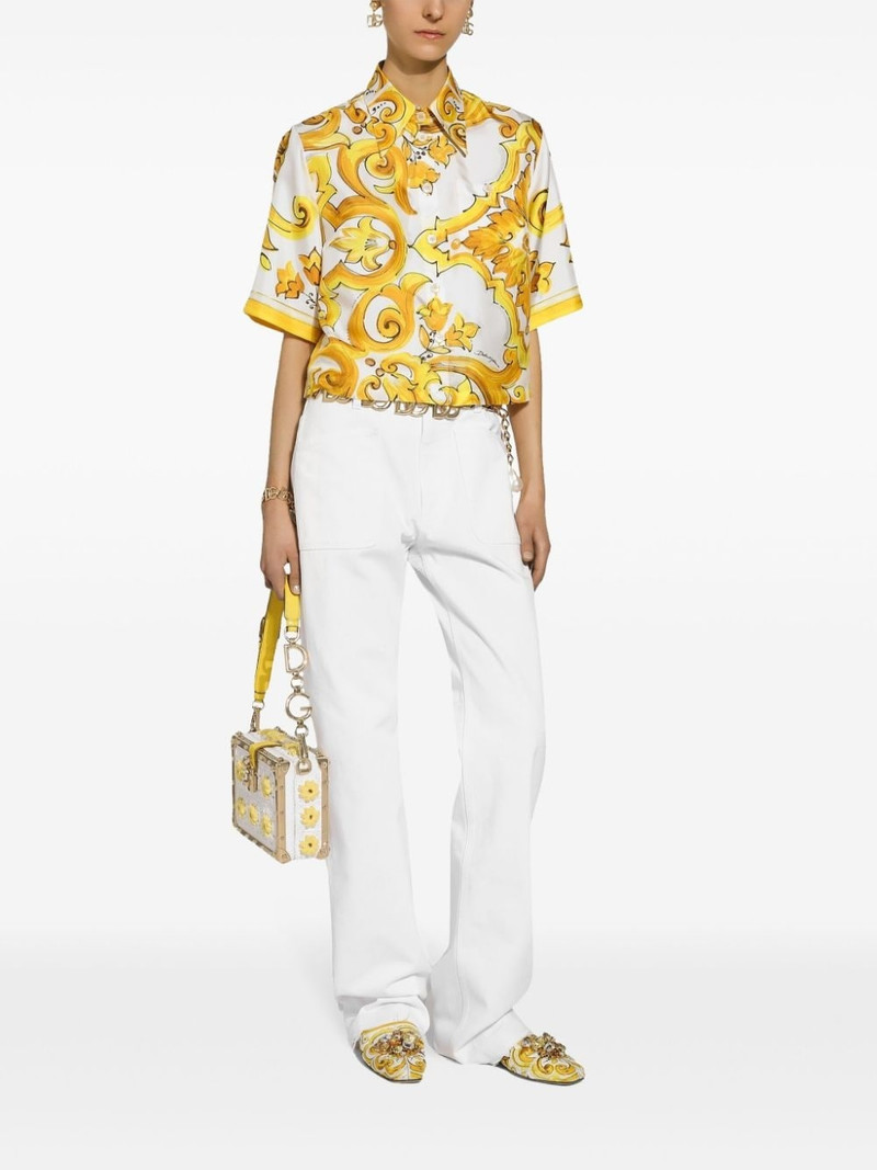 Dolce & Gabbana elongated high-rise jeans outlook