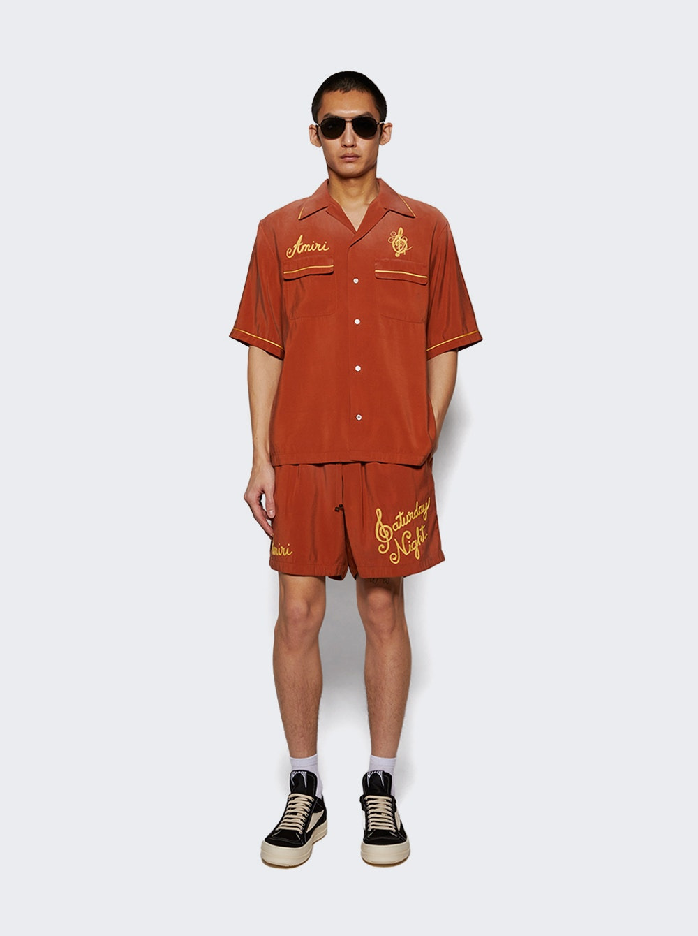 Saturday Night Camp Shirt Burnt Orange - 5