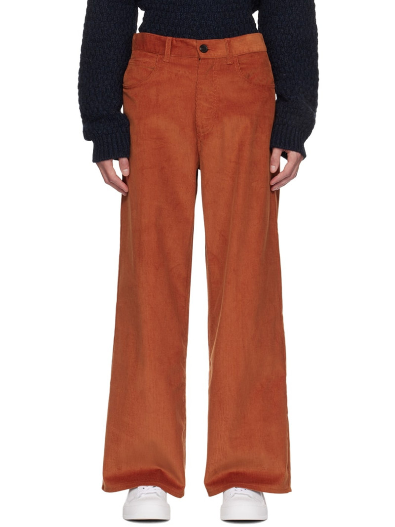 Orange Flared Trousers 1